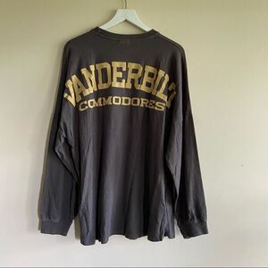 VANDERBILT Spirit Jersey Long Sleeved Grey Gold